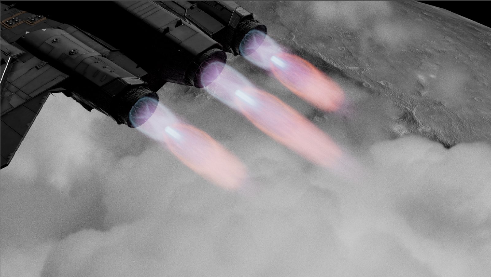 Engine Exhaust FX render