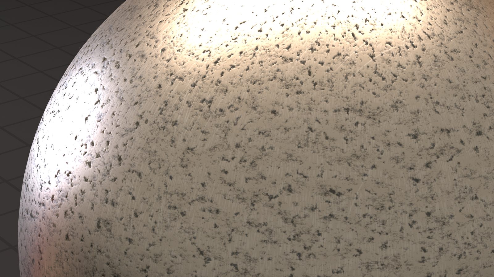 Close-up of procedural metal shader detail